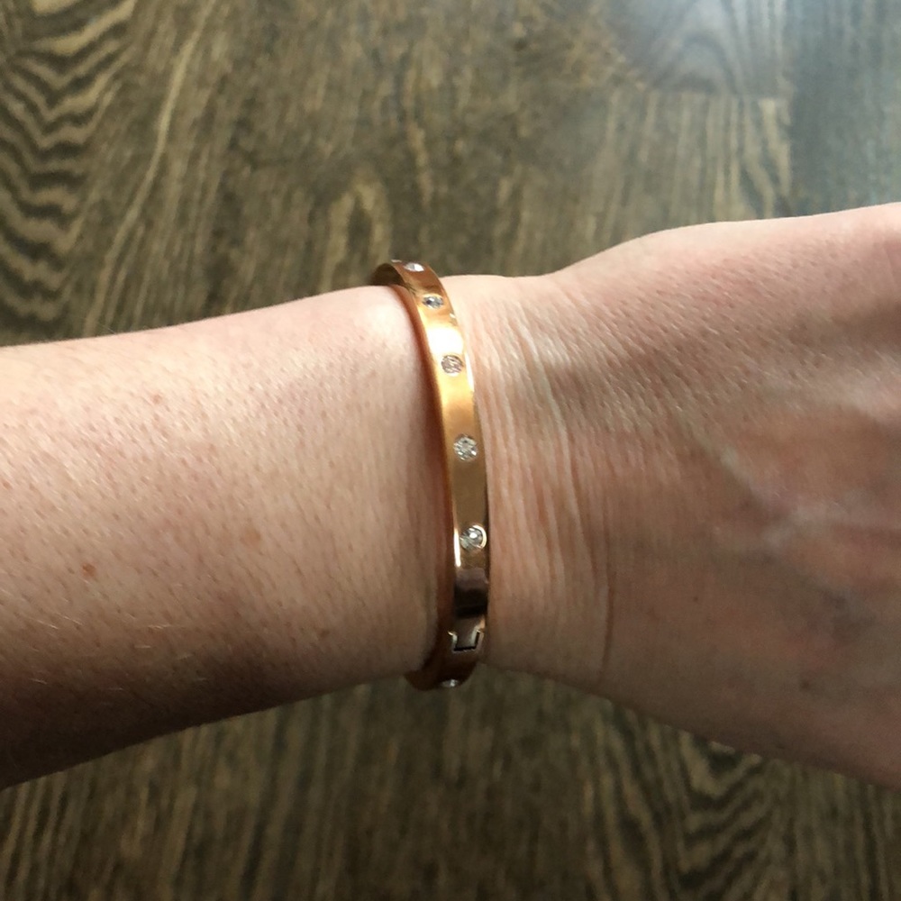 Kate Spade Set In Stone Hinged Bangle